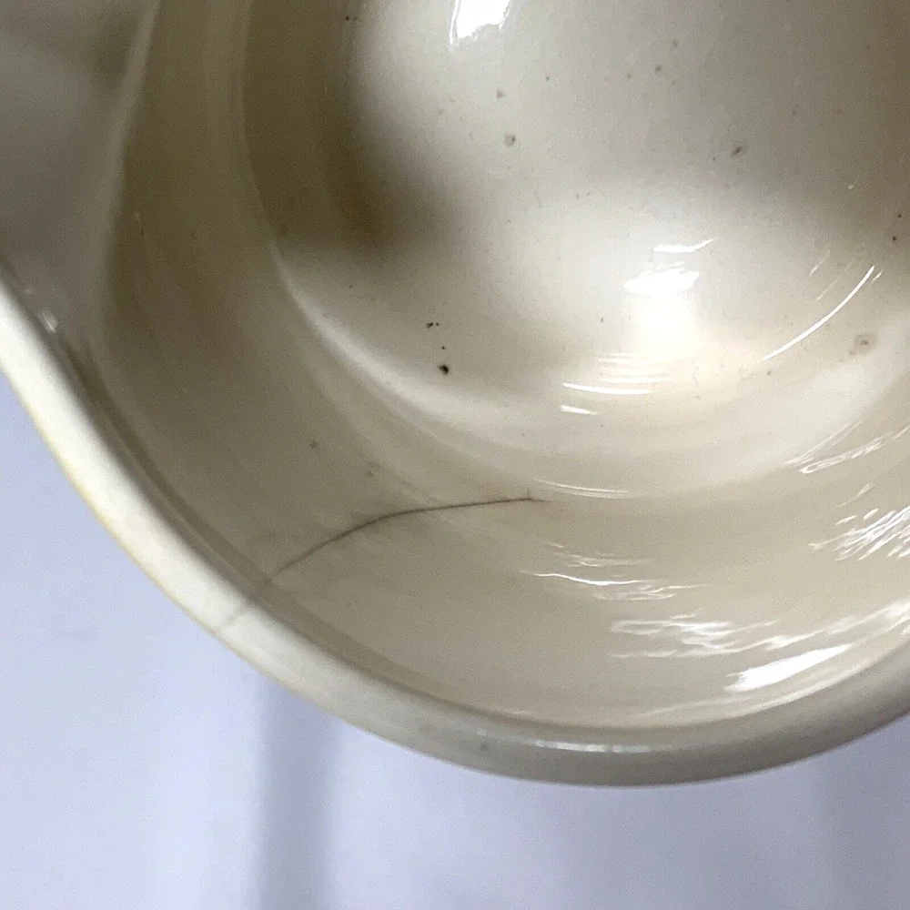 California Pottery Creamer and Sugar Yellow Vintage‎ Mid Century MCM FLAWS